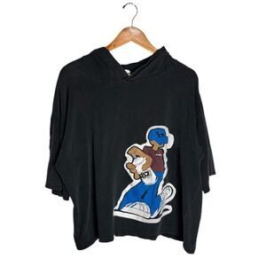 187 Hudda Ziphe T shirt Vintage Hooded Y2K Size XL Faded 90s Graphitti RARE